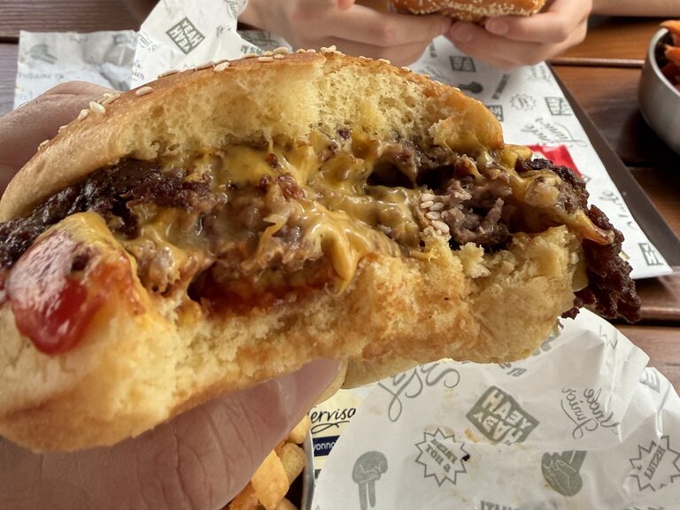 Der "normale" Burger. Lecker.