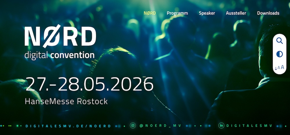 Ausschnitt der Website NØRD2026